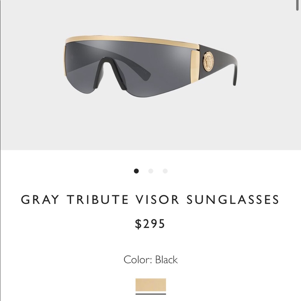 Men’s Versace tribute visor sunglasses